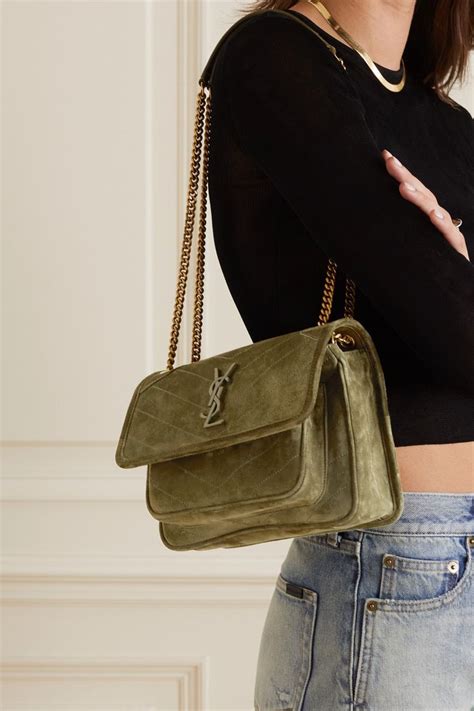 ysl niki suede bag|ysl niki shopping bag.